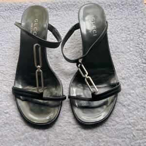 Authentic Gucci Sandals Kitten Heel